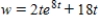 <strong>Use a formula to express as a function of t if , , and . </strong> A) B) C) D)