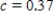 <strong>Let .If when , what is the value of c? Round your answer to two decimal places if necessary. </strong> A) B) C) D)