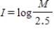 <strong>The magnitude M of a star is a measure of its brightness, and it is related to the relative intensity I of light reaching Earth from the star.The relationship is . Express relative intensity as a function of magnitude. </strong> A) B) C) D)