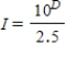<strong>The magnitude M of a star is a measure of its brightness, and it is related to the relative intensity I of light reaching Earth from the star.The relationship is . Express relative intensity as a function of magnitude. </strong> A) B) C) D)