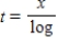 <strong>The solution for t of the equation is: </strong> A) B) C) D)