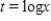 <strong>The solution for t of the equation is: </strong> A) B) C) D)