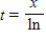 <strong>We use ln to denote the natural logarithm.The solution for t of the equation is: </strong> A) B) C) D)