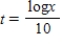 <strong>The solution for t of the equation is: </strong> A) B) C) D)