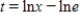 <strong>We use ln to denote the natural logarithm.The solution for t of the equation is: </strong> A) B) C) D)