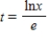 <strong>We use ln to denote the natural logarithm.The solution for t of the equation is: </strong> A) B) C) D)