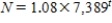 <strong>A population N grows by 8% each year.The initial population is 7,389.The population after t years is given by </strong> A) B) C) D)
