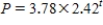 <strong>The growth factor of an exponential function   is 2.42.The initial value is 3.78.Then a formula for P is ​</strong> A) ​   B) ​   C) ​   D)   <div style=padding-top: 35px> 