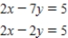 Solve the following system of equations.Round your answers to two decimal places.  <div style=padding-top: 35px> 