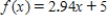 <strong>Suppose is a linear function with and .Find an equation for . </strong> A) B) C) D)