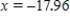 <strong>A line passes through the point and has slope -2.62.For what x value does the point lie on the line? </strong> A) B) C) D)