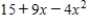 <strong>Find the maximum value of .Restrict your attention to the horizontal span of 0 to 9.Round your answer to two decimal places. </strong> A) 1.13 B) 20.06 C) 2.72 D) 23.89