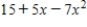 <strong>For which value of x does reach a maximum? Restrict your attention to the horizontal span of 0 to 5.Round your answer to two decimal places. </strong> A) 1.41 B) 15.89 C) 0.36 D) 19.55