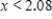 <strong>Solve the inequality .Round your answer to two decimal places. </strong> A) B) C) D)