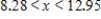 <strong>Solve the inequality .Restrict your attention to positive values of x.Round your answer to two decimal places. </strong> A) B) C) D) 