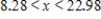 <strong>Solve the inequality .Restrict your attention to positive values of x.Round your answer to two decimal places. </strong> A) B) C) D) 