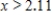 <strong>Solve the inequality .Round your answer to two decimal places. </strong> A) B) C) D)