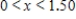 <strong>Solve the inequality .Be careful.The graphs cross twice.Round your answer to two decimal places. </strong> A) B) C) D)