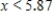 <strong>Solve the inequality .Restrict your attention to positive values of x.Round your answer to two decimal places. </strong> A) B) C) D) 