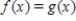 The equation has the same solution(s) as the equation .