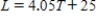 <strong>The length L, in feet, of a baby blue whale depends on its age T, in months.The relationship is . How old is a baby wale that is 47 feet long? </strong> A) 5.43 months B) 17.78 months C) 6.83 months D) A baby whale is never that long.