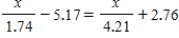 <strong>Solve the equation .Round your answer to two decimal places. </strong> A) There is no solution. B) C) D) 