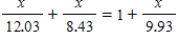 <strong>Solve the equation .Round your answer to two decimal places. </strong> A) There is no solution. B) C) D)