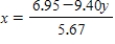 <strong>Solve the equation for x. </strong> A) There is no solution. B) C) D) 