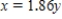 <strong>Solve the equation for x. </strong> A) There is no solution. B) C) D) 