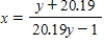 <strong>Solve the equation for x. </strong> A) There is no solution. B) C) D) 