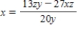 <strong>Solve the equation for x. </strong> A) There is no solution. B) C) D) 