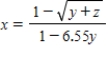 <strong>Solve the following equation for x. </strong> A) There is no solution. B) C) D)