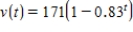 <strong>If a man jumps from an airplane with no parachute, his velocity after t seconds is given by   feet per second.Use a table of values to estimate the limiting value for his velocity. ​</strong> A) 171 B) 0.83 C) 0 D) 170.17 <div style=padding-top: 35px> 