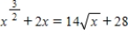 <strong>Find the solution for x of the equation   . ​</strong> A)   B) ​   C) ​   D) There is no solution. <div style=padding-top: 35px> 