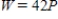 <strong>If you work 42 hours per week, then your weekly pay P, in dollars, is proportional to your hourly wage W, in dollars per hour.Express this proportionality relationship as a formula. </strong> A) B) C) D) None of the above.