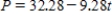 <strong>You start with $32.28 in your piggy bank and add $9.28 each week.Write a formula for the amount P of money, in dollars, in your piggy bank after t weeks. </strong> A) B) C) D) None of the above