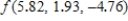 <strong>If , calculate the value of . ​</strong> A) -1.92 B) 1.23 C) -8.07 D) 12.65