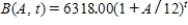 <strong>The balance of a savings account t months since it was opened depends on the APR.If the APR is A, expressed as a decimal, then the balance is given by . ​ What is the balance after 8.00 years if the APR is 6.00 percent? (Be sure first to express the APR as a decimal.) ​</strong> A) $161923.43 B) $10198.15 C) $6575.19 D) None of the above