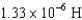 <strong>A 400- \Omega resistor and an inductor are connected in parallel across a 300-Hz source. If the amplitude of the current in the resistor is equal to that in the inductor, what is the value of the inductance?</strong> A) 0.212 H B) 0.666 H C) D) 0.333 H