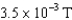 <strong>The magnetic field inside a circular loop of wire of radius 30 cm increases at a constant rate from to in 0.47 s. If the resistance of the loop is 0.31 \Omega , what is the current in the loop?</strong> A) B) C) D)