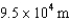 <strong>If two 1.0-C charges have a force between them of 1.0 N, what is their separation?</strong> A) B) 1.0 m C) D)