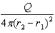 <strong>A conducting spherical shell of inner radius and outer radius has a charge Q on it. An additional charge, also Q, is then added to the sphere. What is the resulting charge per unit area on the outer surface of the sphere?</strong> A) B) No answer given is correct. C) D)