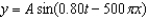 <strong>In SI units, which of the following equations represents a wave of amplitude A with frequency 500 Hz and wavelength 1.60 m?</strong> A) B) C) D)