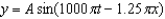 <strong>In SI units, which of the following equations represents a wave of amplitude A with frequency 500 Hz and wavelength 1.60 m?</strong> A) B) C) D)
