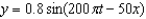 <strong>In SI units, a wave is represented by . What is the time required for a single wavelength to pass a fixed point by this wave?</strong> A) 200 s B) (2 /50) s C) 0.010 s D) 80 s
