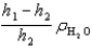 <strong>A U-tube is partially filled with water and then an immiscible liquid is added to the right side. The top of the liquid is a distance above the level of interface between the liquid and water. On the left side of the tube the top of the water is a distance above the liquid-water interface on the right side. What is the density of the liquid in terms of the density of water ? Note that .</strong> A) B) C) D)