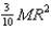 <strong>A non-uniform round object of mass M and radius R is found to have its total kinetic energy to be given by when rolling down an incline. What is this object's moment of inertia?</strong> A) B) C) D)