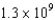 <strong>Suppose a car has a 100,000 mile 10 year warranty on the wheels and axles of a car. How may turns will the wheels of 0.80-m diameter make if both the mileage and time warranties run out simultaneously and what will be the average angular velocities of the wheel? Assume that a mile = m and that a year is s.</strong> A) , rad/y B) , 13 rad/s C) , 0.51 rad/s D) , 1.3 rad/s