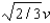 <strong>Suppose a particle is moving along a straight line with a speed v for a time t, then stops for a time t, and then resumes moving along the original direction with speed v for time t. What has been the average speed of the particle for the total time period 3t?</strong> A) v B) C) 1.5 v D)