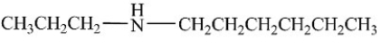 <strong>What is the IUPAC name of the compound shown below? </strong> A)Propylhexylamine B)N-hexyl-1-propanamine C)N-propyl-1-hexanamine D)Hexylpropylamine